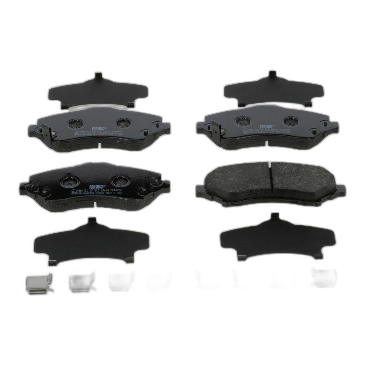 Комплект гальмівних колодок передн (із замком), CHRYSLER TOWN & COUNTRY, VOYAGER V, DODGE GRAND, JOURNEY, NITRO, FIAT FREEMONT, JEEP CHEROKEE, COMPASS, WRANGLER III 2.0D-4.0 01.06-