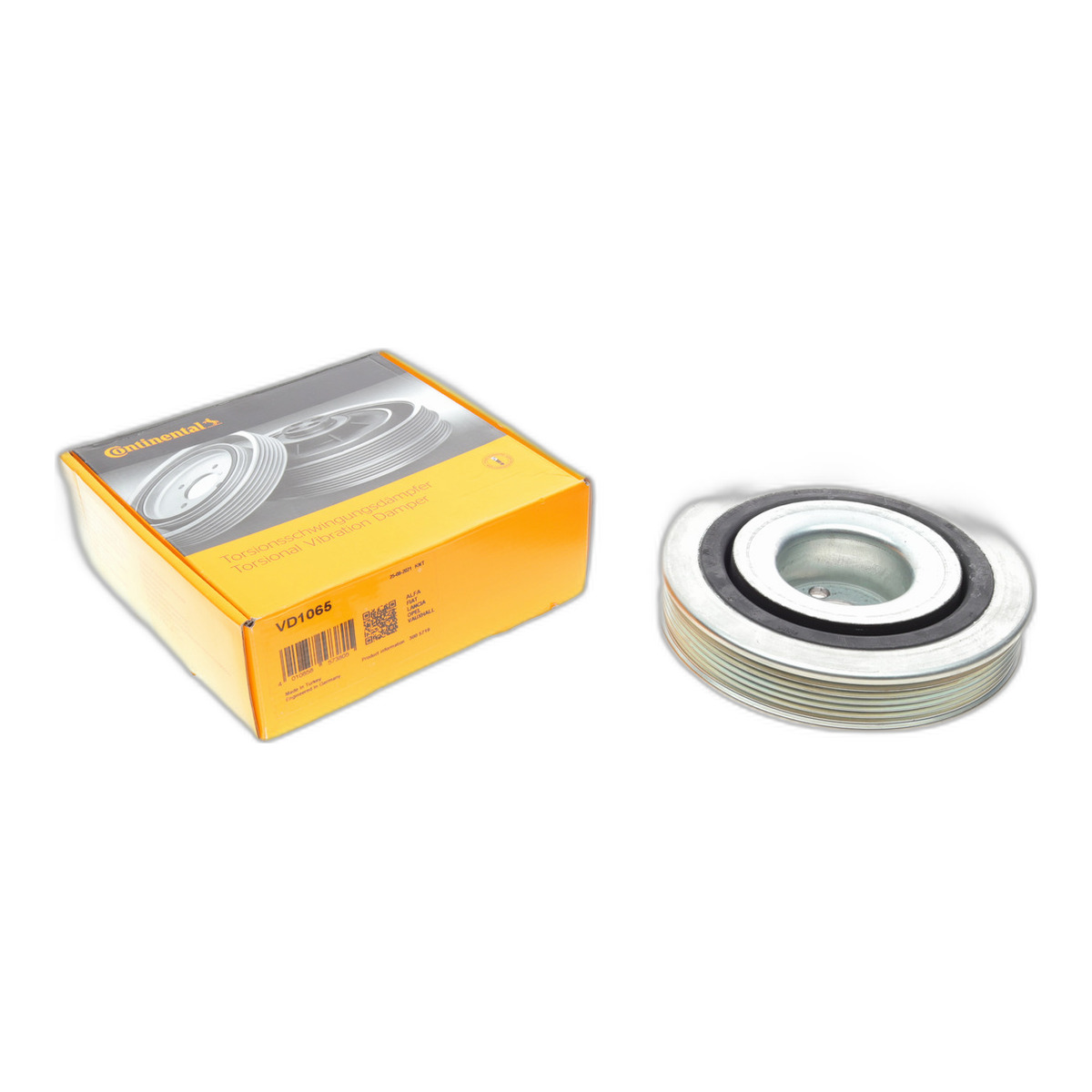 Шків колінвалу Fiat Doblo/Punto/Bravo/Stilo 1.9JTD 96-/Opel Astra H/Combo/Zafira 1.9CDTi 03-15 (6PK) Continental