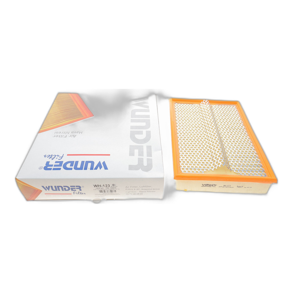 Фільтр повітряний VW Sharan 95-10 (з поролоном) Wunder Filter
