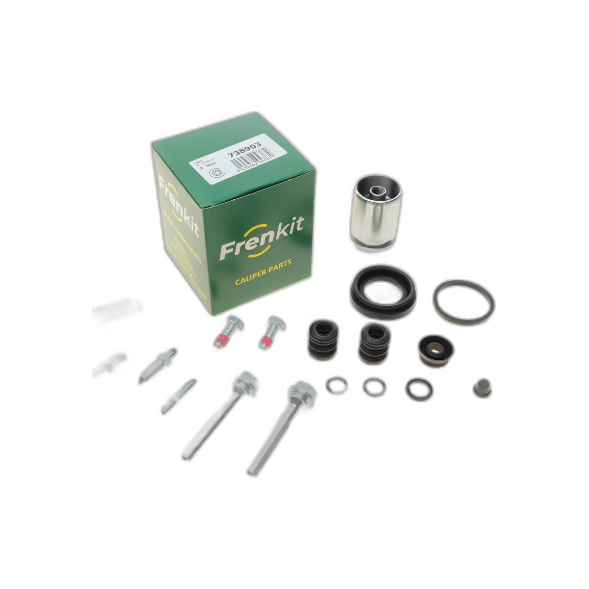 Ремкомплект суппорта (заднего) VW Golf/Passat (d=38mm) (+поршень/направляющая) (Lucas)