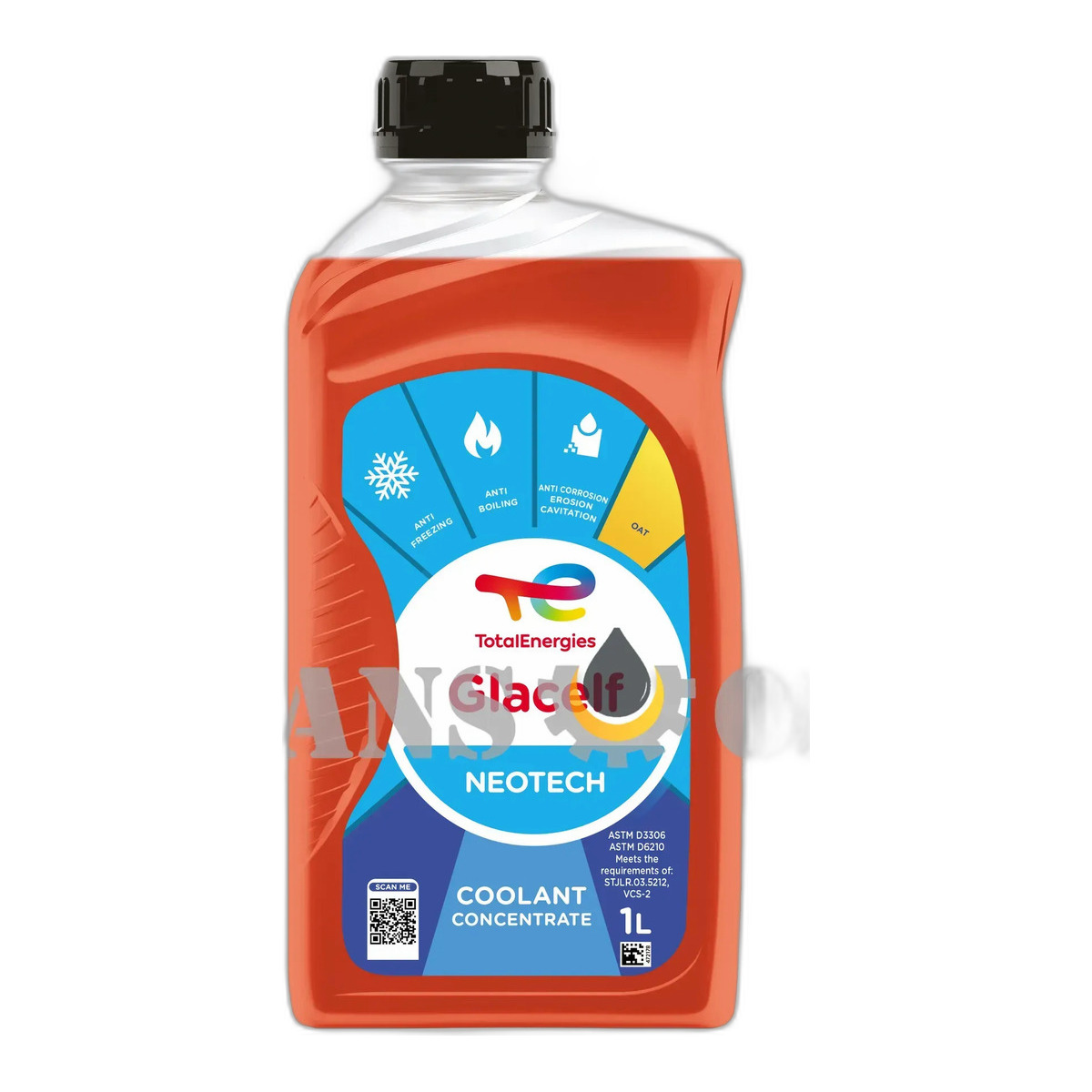 TOTAL Glacelf Neotech Антифриз концентрат червоний 1л (G12+)
