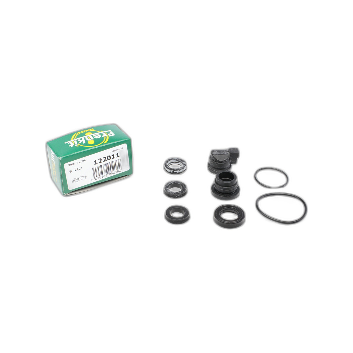 Ремкомплект циліндра гальмівного (головного) Audi 80/90/100 86-91 (d=22,2mm) Lucas Frenkit