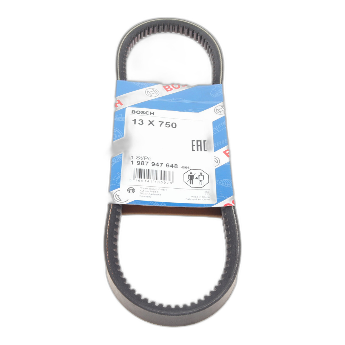 Ремінь генератора Fiat Tipo/Mitsubishi Pajero 2.0i/2.6 83- (13x750) Bosch