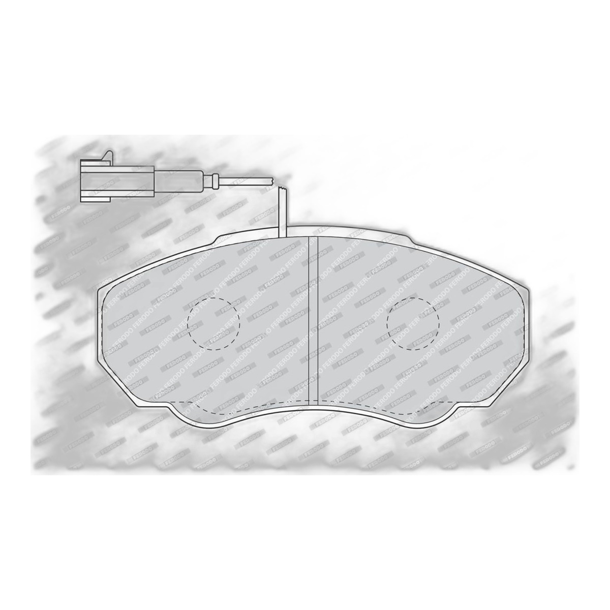 Комплект гальмівних колодок передн (з комплектуючими), CITROEN JUMPER I, JUMPER II, FIAT DUCATO, PEUGEOT BOXER 1.9D-3.0D 02.94-