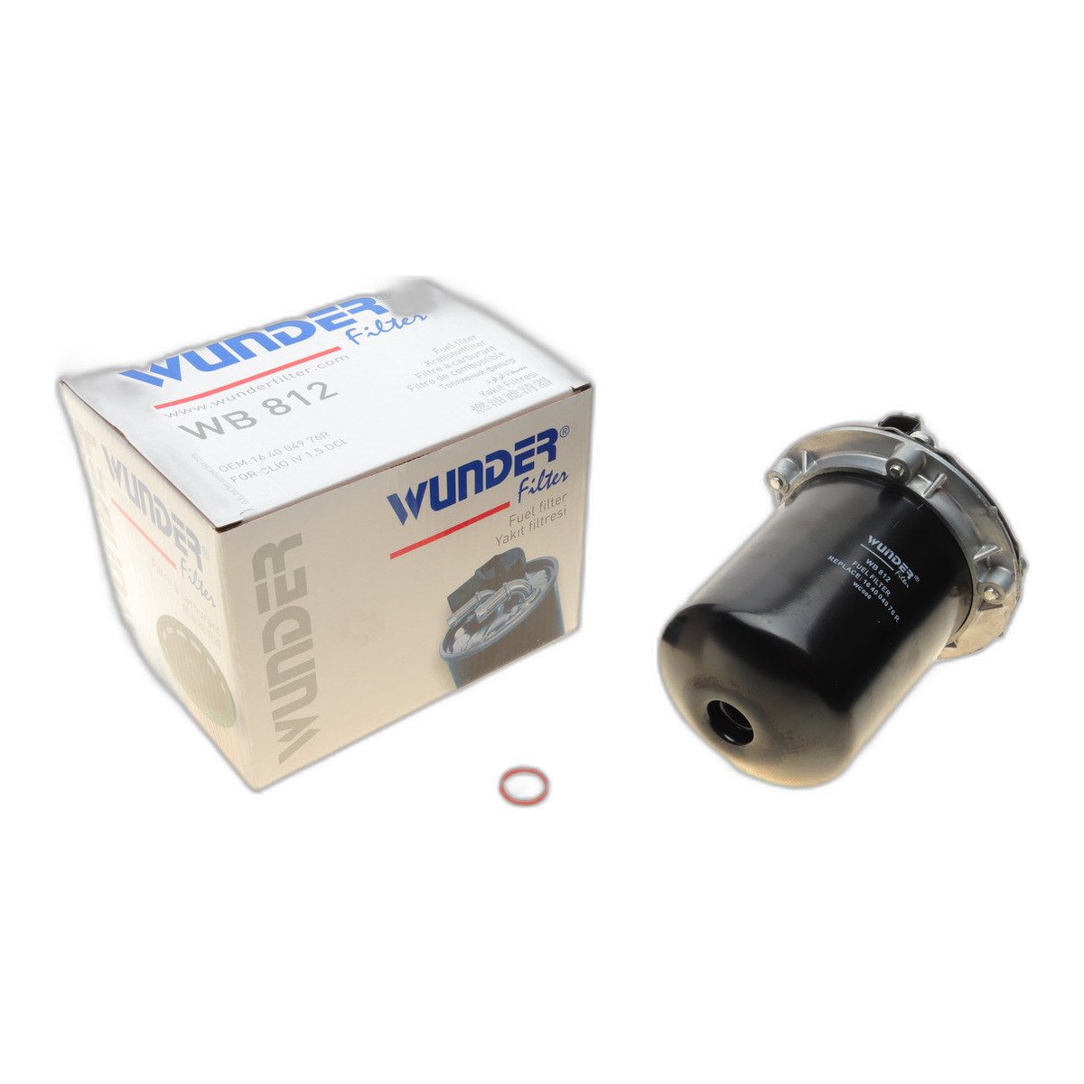 Фільтр паливний Renault Kangoo/Dokker/Duster/Logan 1.5dci 10- (на болтах) Wunder Filter