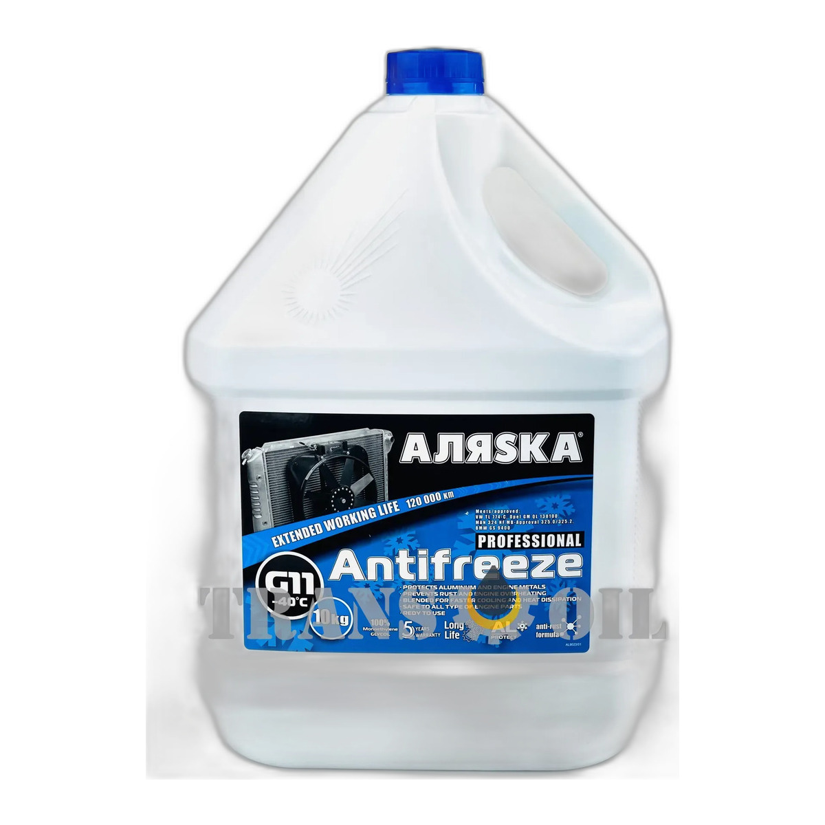 АЛЯSKA G11 Антифриз синій -40 10кг