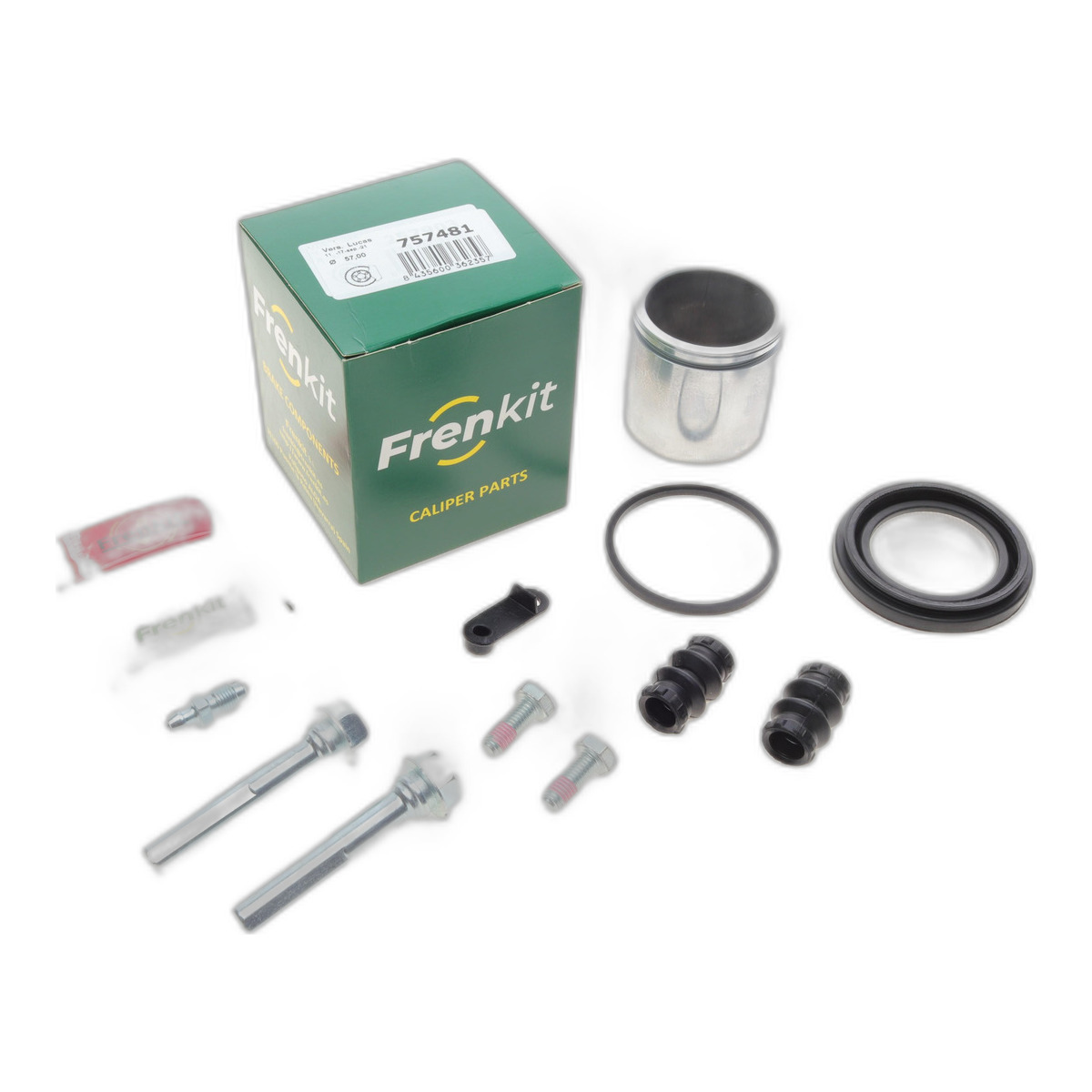 Ремкомплект супорта (переднього) Peugeot 406 95-04 (d=57mm)(Lucas)(+1 поршень/направляюча) SuperKit Frenkit фото 2