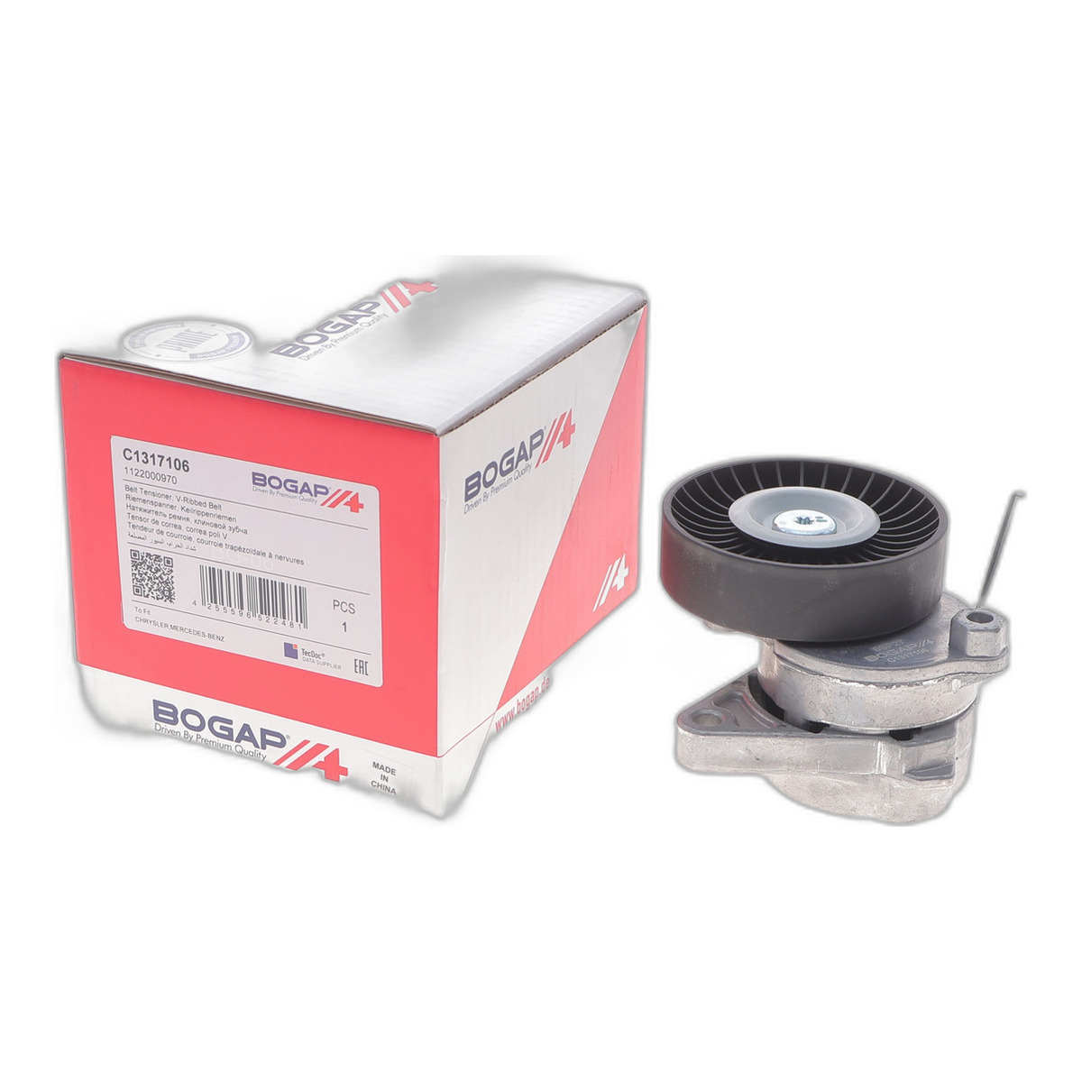 Натяжник ременя генератора MB E-Class (W210/W211) 96-08 (M112/M113) BOGAP