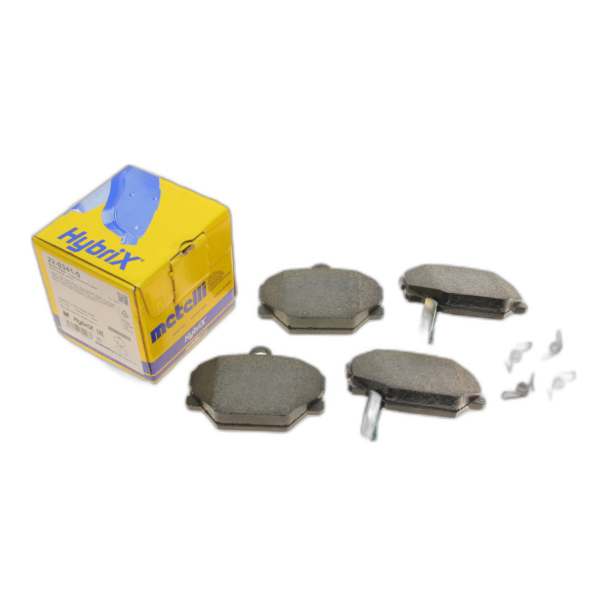 Колодки гальмівні (передні) Smart Cabrio 00-04/City Coupe 98-04/Roadster 03-05/Fortwo 04- Metelli