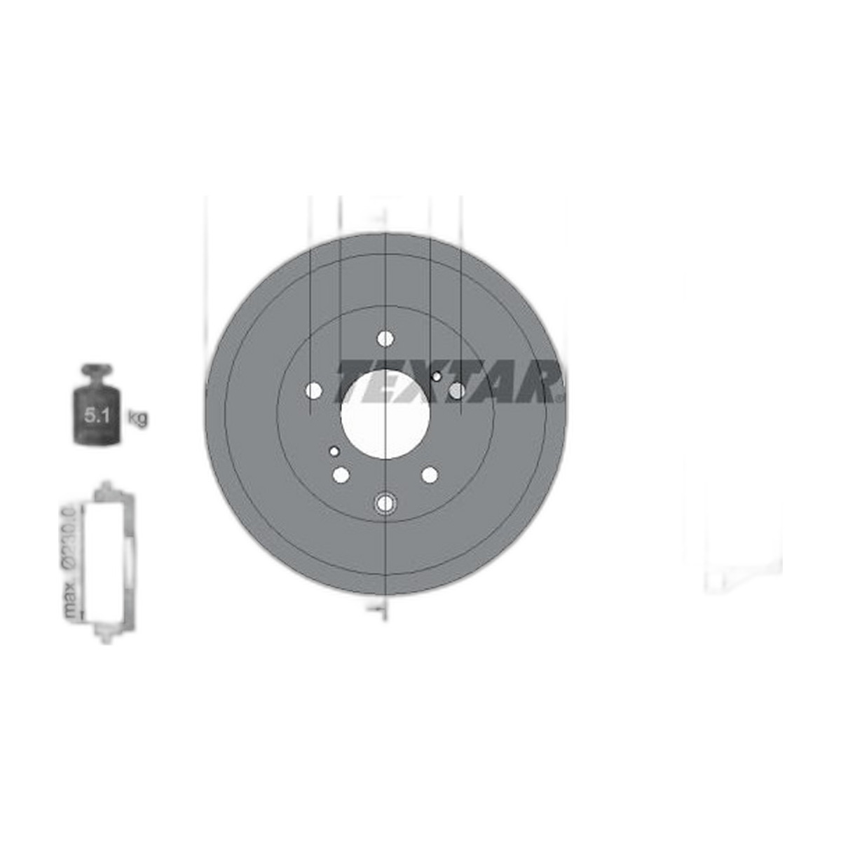 Гальмівний барабан задн NISSAN JUKE 1.2/1.5D/1.6 06.10-12.19