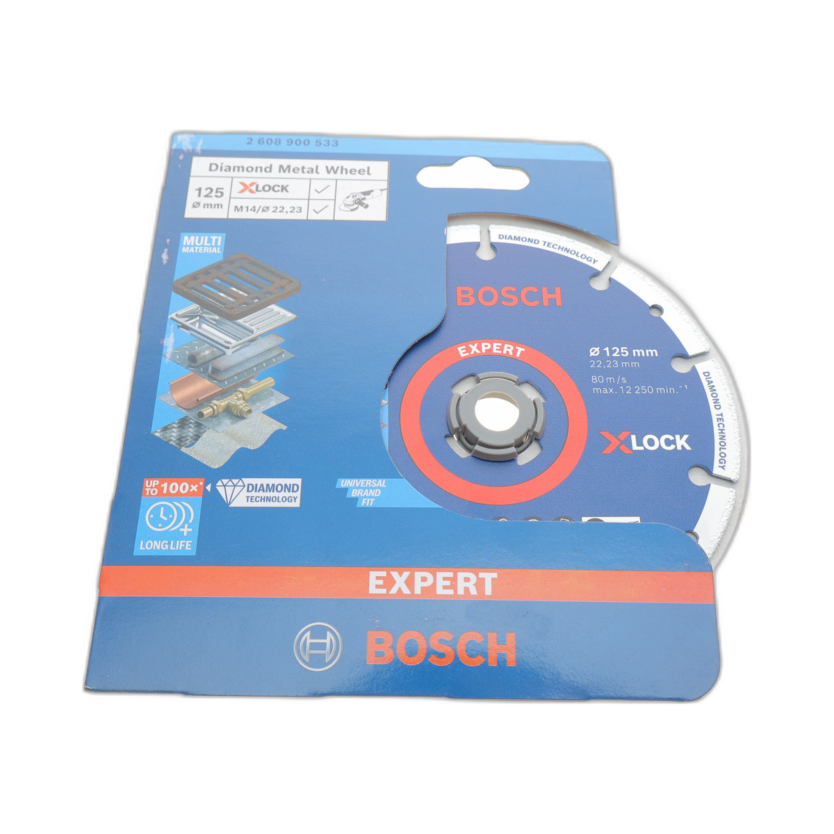 Круг відрізний 125x22,23 мм X-LOCK Diamond Metal Wheel Bosch