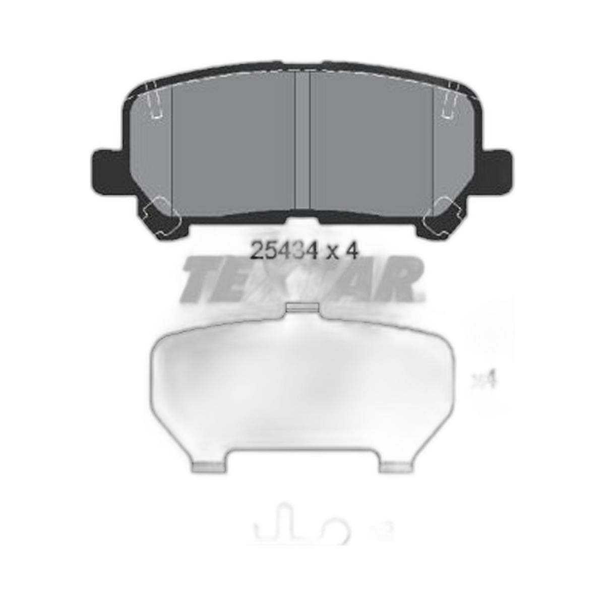 Комплект гальмівних колодок задн , ACURA MDX, CHEVROLET TRAILBLAZER, HONDA ODYSSEY, PILOT 2.8D-3.7 10.06-