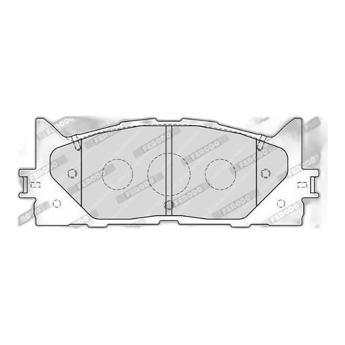 Комплект гальмівних колодок передн (з комплектуючими), LEXUS ES, TOYOTA AVALON, CAMRY 2.0-3.5 01.05-