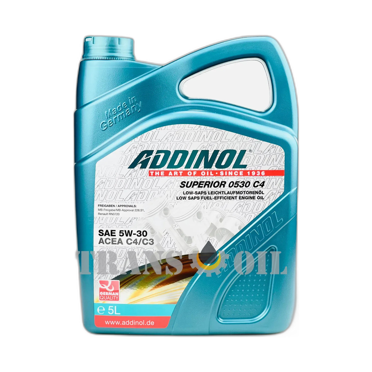Олива моторна Addinol SUPERIOR 0530 C4 5W-30 5л.