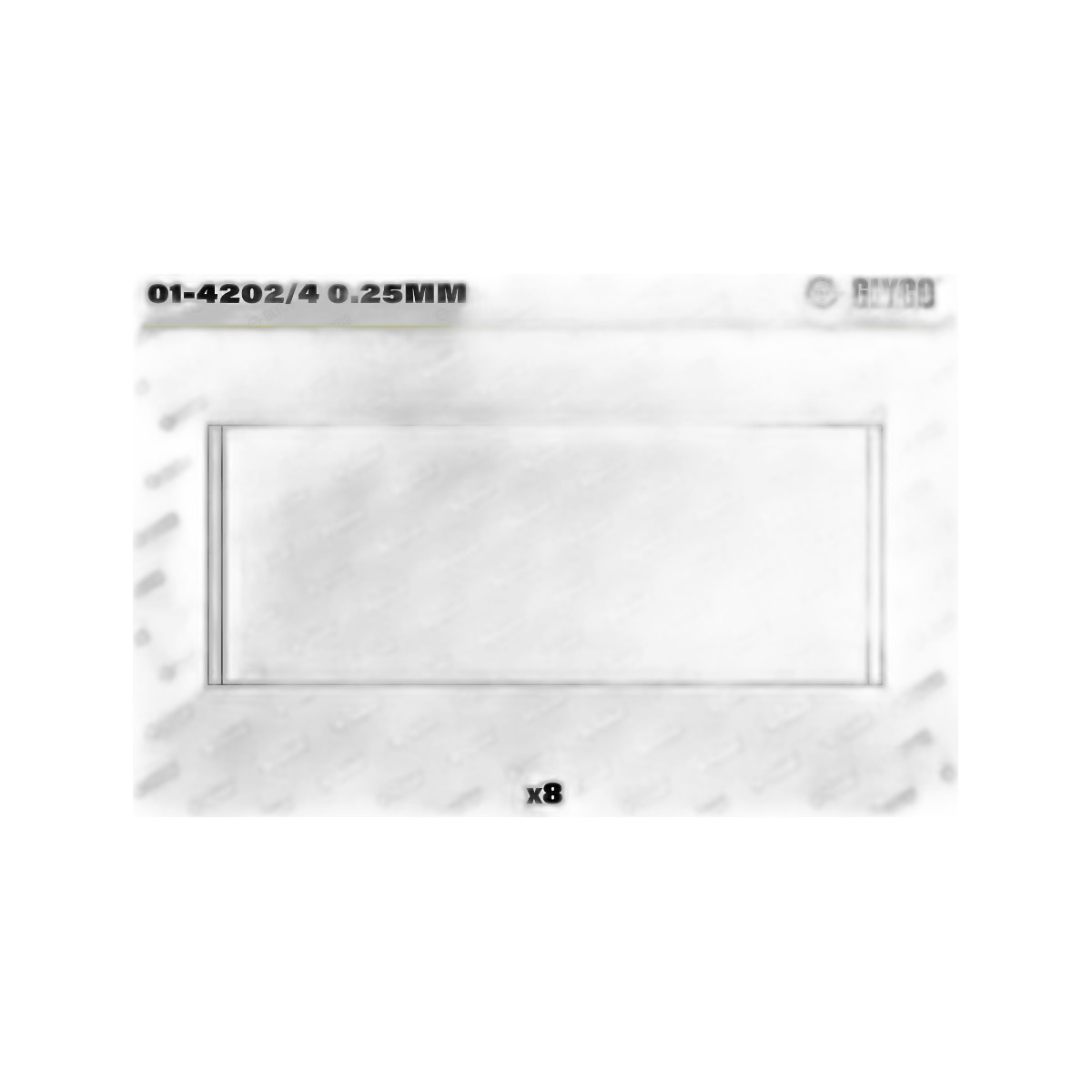 Вкладиші RENAULT 1.6D/1.9D F8M/F8Q БЕЗ ЗАМКА GLYCO (01-4202/4 0.25MM) Glyco