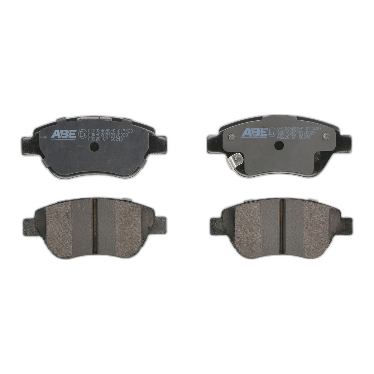 Комплект гальмівних колодок передн , FIAT DOBLO, PANDA, OPEL ADAM, CORSA D, PEUGEOT 308 I 1.0-1.9D 10.01-
