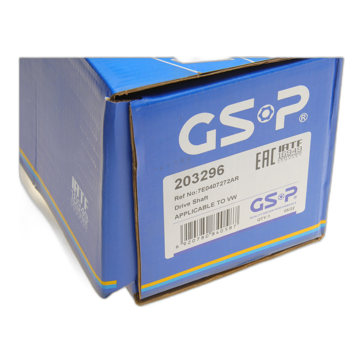 Піввісь VW T5 2.0 TDI 09-15 (R) (38x26x880) GSP