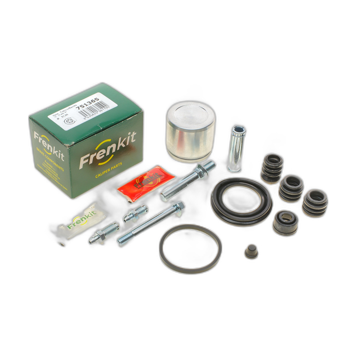 Ремкомплект супорта (переднього) Hyundai I10/I20 08- (d=51mm) (Mando)(+1 поршень/направляюча)