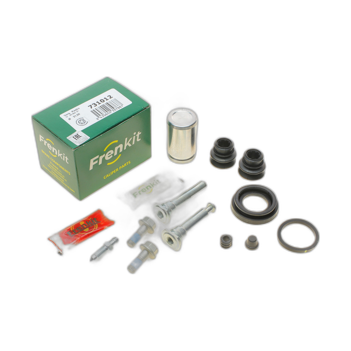 Ремкомплект супорта (заднього) Hyundai Accent/Kia Rio 05-11 (d=30.9mm) (+поршень/направляюча) (Kask) Frenkit