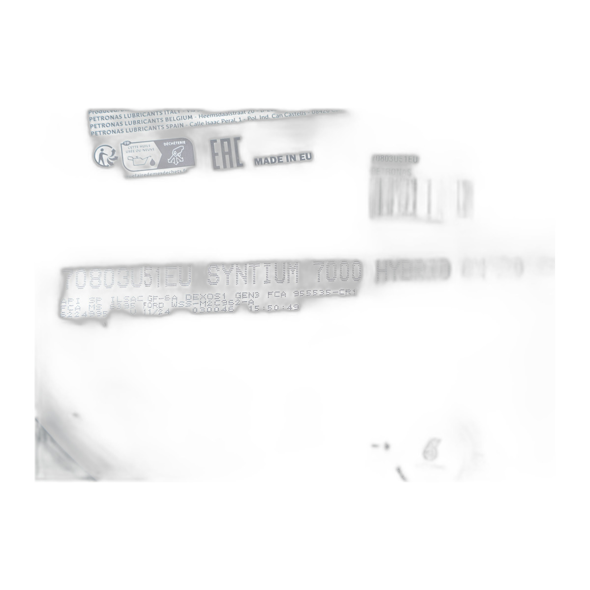Олива 0W20 SYNTIUM 7000 HYBRID (60L) (API SP/ILSAC GF-6A) (GM dexos1 Gen 3/Ford WSS-M2C962-A1) (з-на на 71229U51EU) PETRONAS фото 2