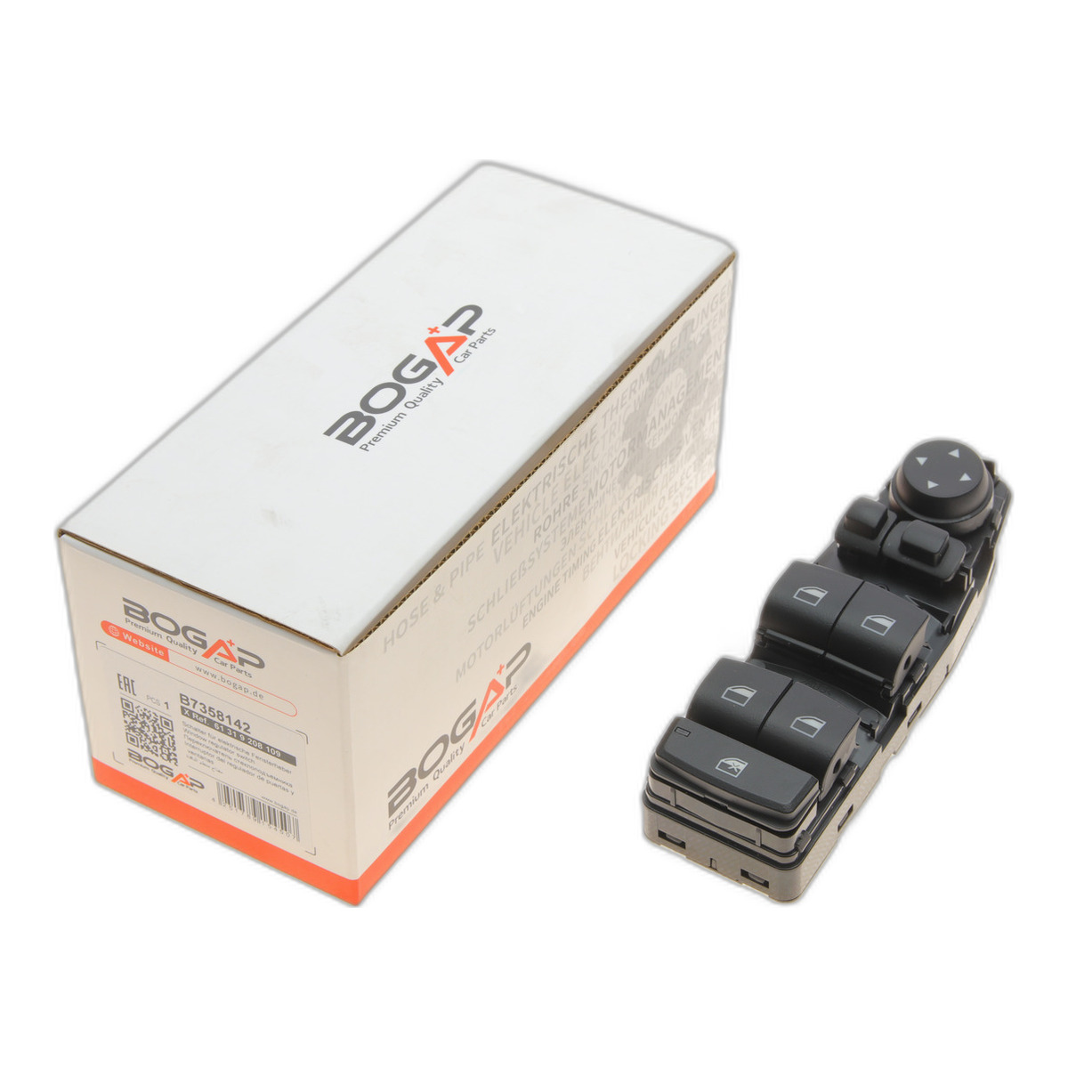 Кнопка склопідйомника (L) BMW X3 (F25) 10-17/X5 (F15/F85) 13-18 (блок) BOGAP