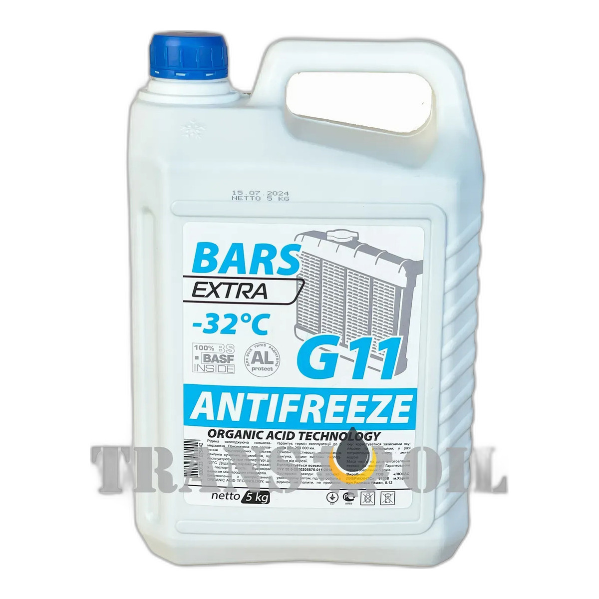 BARS EXTRA Антифриз -32С G11 синій 5кг