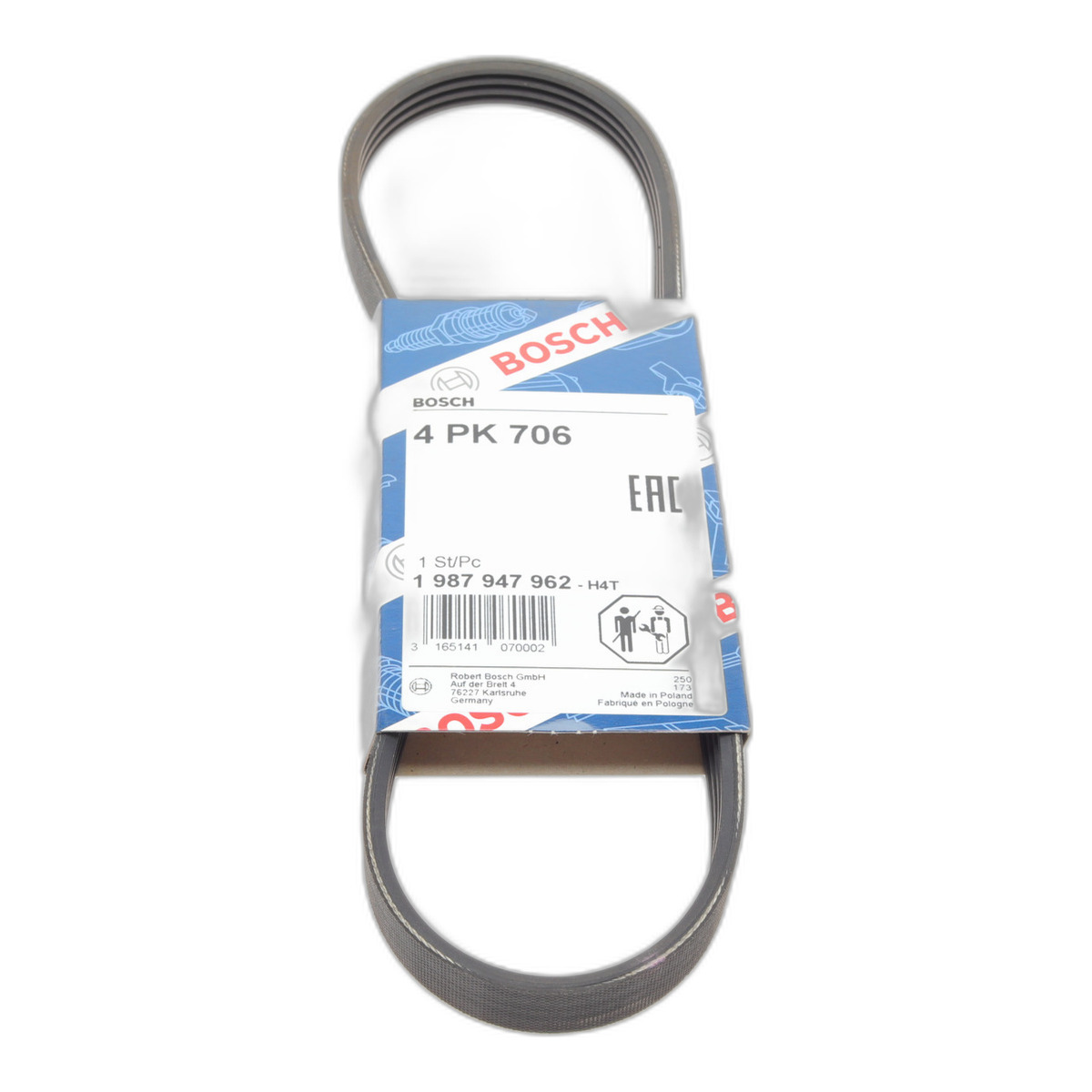 Ремень генератора Fiat Punto 93-99 (4PK706)