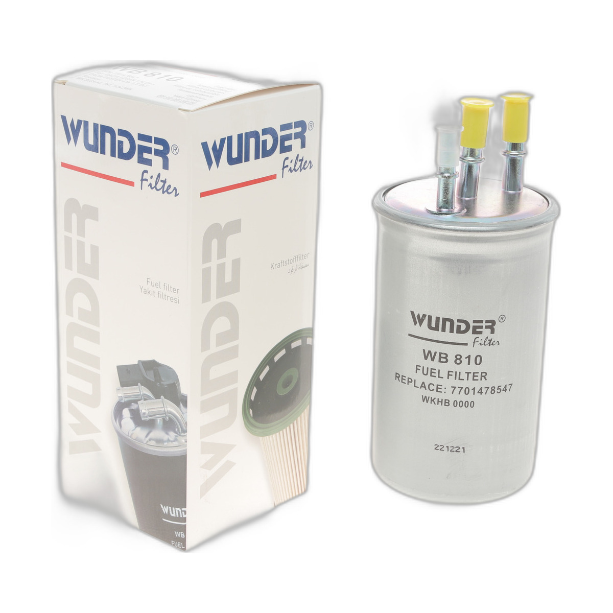 Фільтр паливний Renault Logan/Dacia Duster 1.5dci 05- Wunder Filter