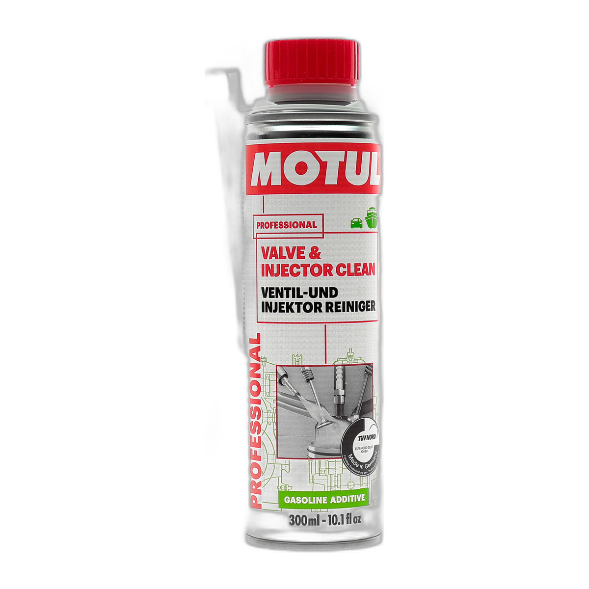 Присадка-очисник паливної системи (інжектора) Valve and Injector Clean (300ml) Motul