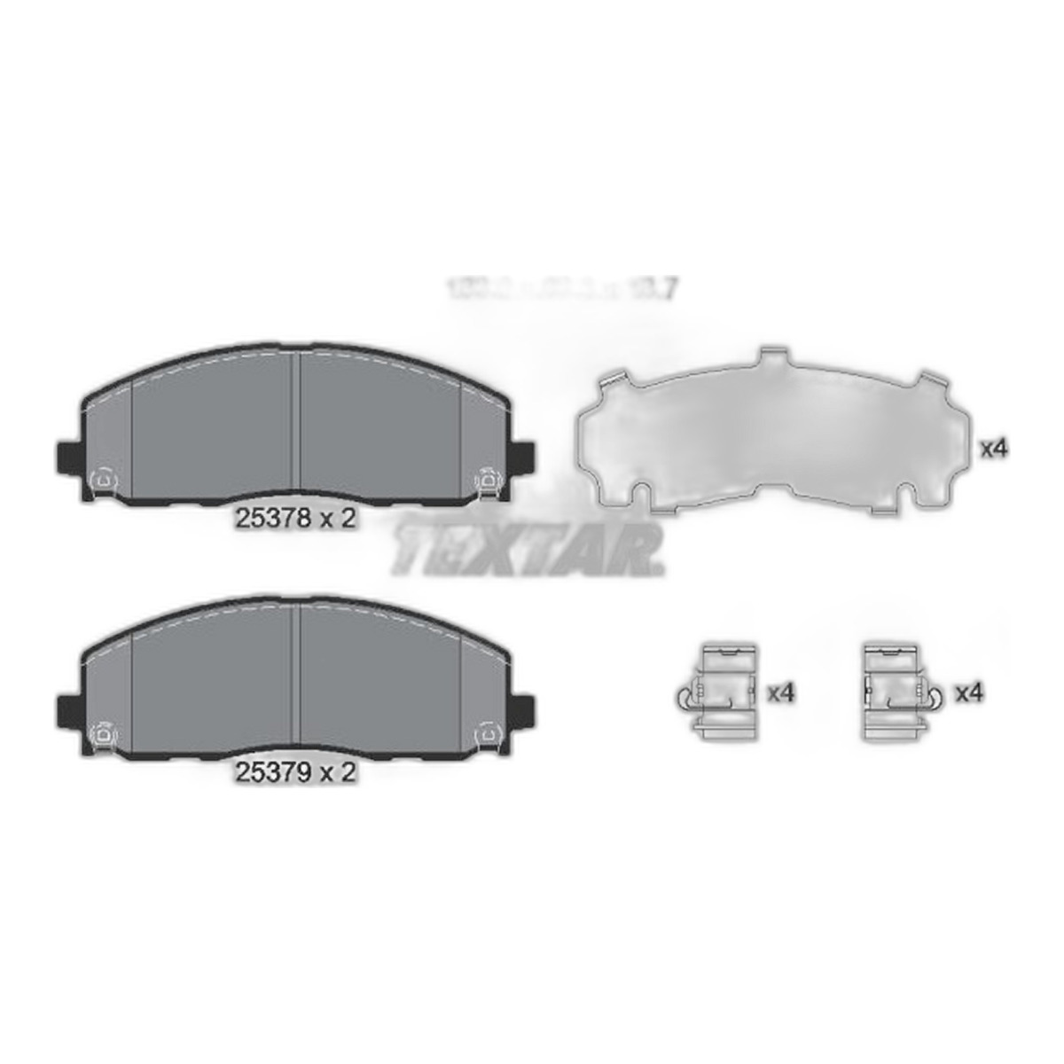 Комплект гальмівних колодок передн , CHRYSLER GRAND VOYAGER V, PACIFICA, TOWN & COUNTRY, VOYAGER V, DODGE GRAND, JOURNEY, FIAT FREEMONT, JEEP GLADIATOR, WRANGLER IV, LANCIA VOYAGER 2.0-6.4 06.07-