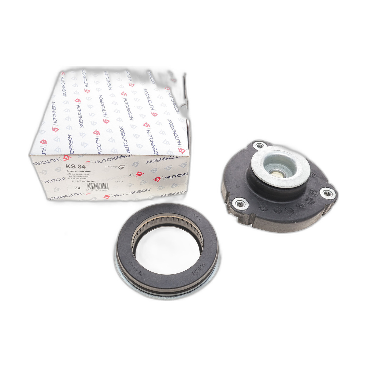 Подушка амортизатора (переднього) + підшипник (FAG) Skoda Fabia/Roomster/VW Fox/Polo 1.0-2.0 95- Hutchinson