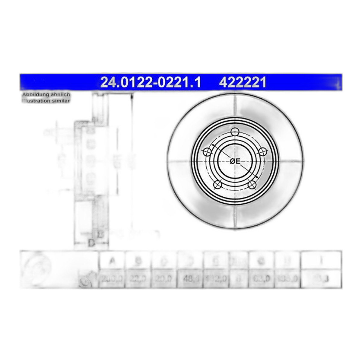 Диск гальмівний задн лів/прав AUDI A4 B5, VW PASSAT B5, PASSAT B5.5 1.8-4.0 01.95-05.05