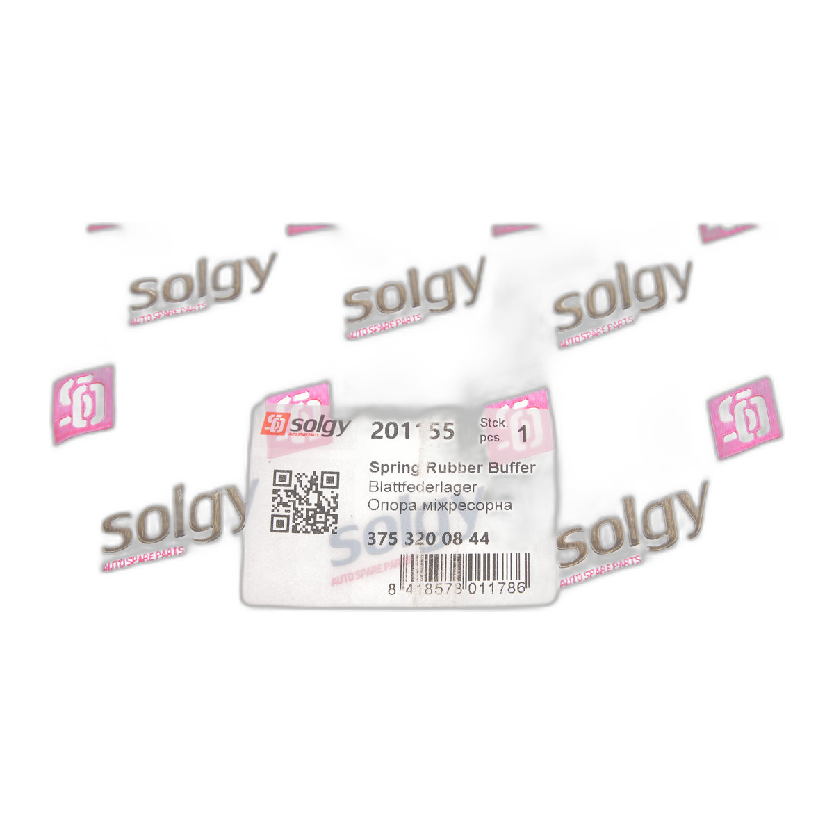 Подушка міжресорна MB 507-814 (з болтами) Solgy