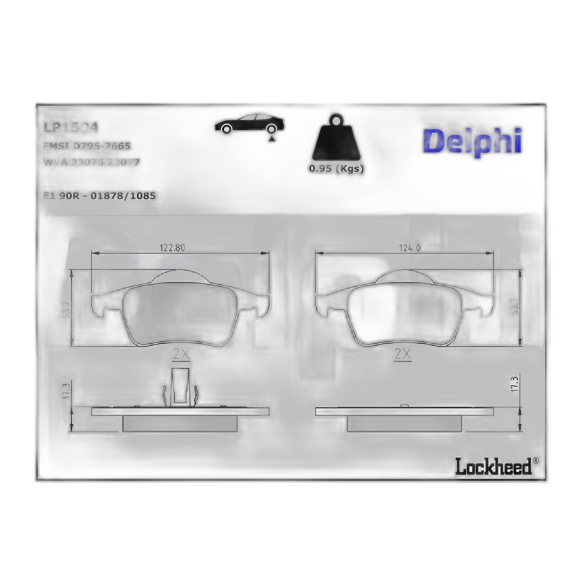 Комплект гальмівних колодок задн , VOLVO S60 I, S70, S80 I, V70 I, V70 II, XC70 I, JAGUAR S-TYPE II 2.0-4.2 12.95-04.10