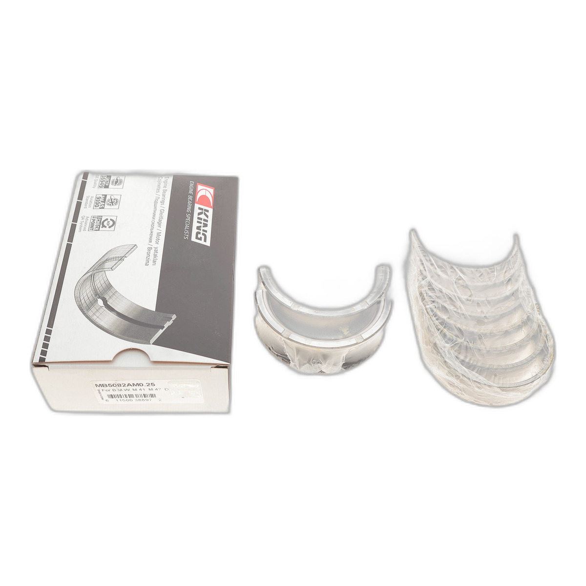 Вкладиші корінні BMW 3 (E46/E90)/5 (E39/E60) 98-11 M47/N47 (+0.25) King