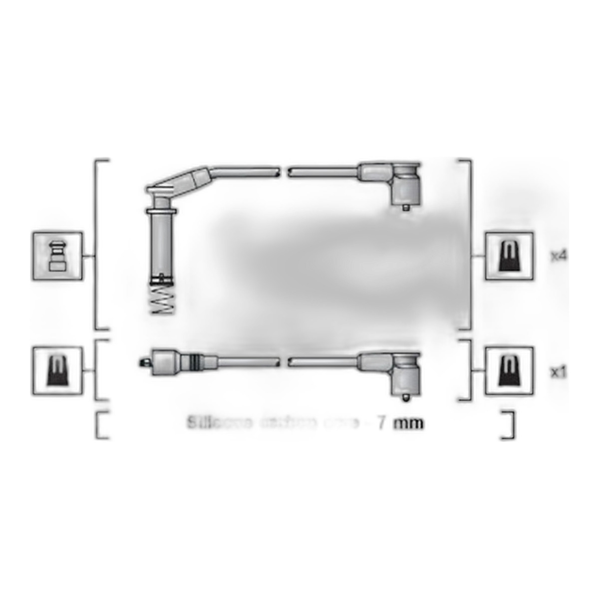 Комплект проводів запалювання OPEL ASTRA F, ASTRA F CLASSIC 1.4 09.91-01.05