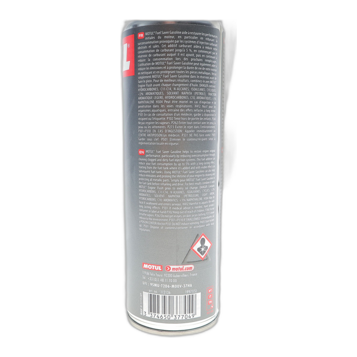 Присадка-очисник паливної системи FUEL SAVER GASOLINE (300ml) (112136) Motul