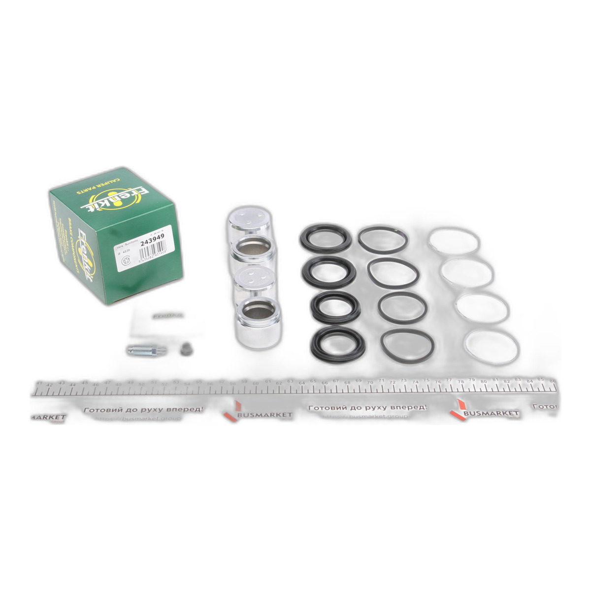 Ремкомплект супорта (переднього) Toyota Land Cruiser/Lexus LX 98- (d=43/48mm) (+4 поршня) (Sumitomo) Frenkit