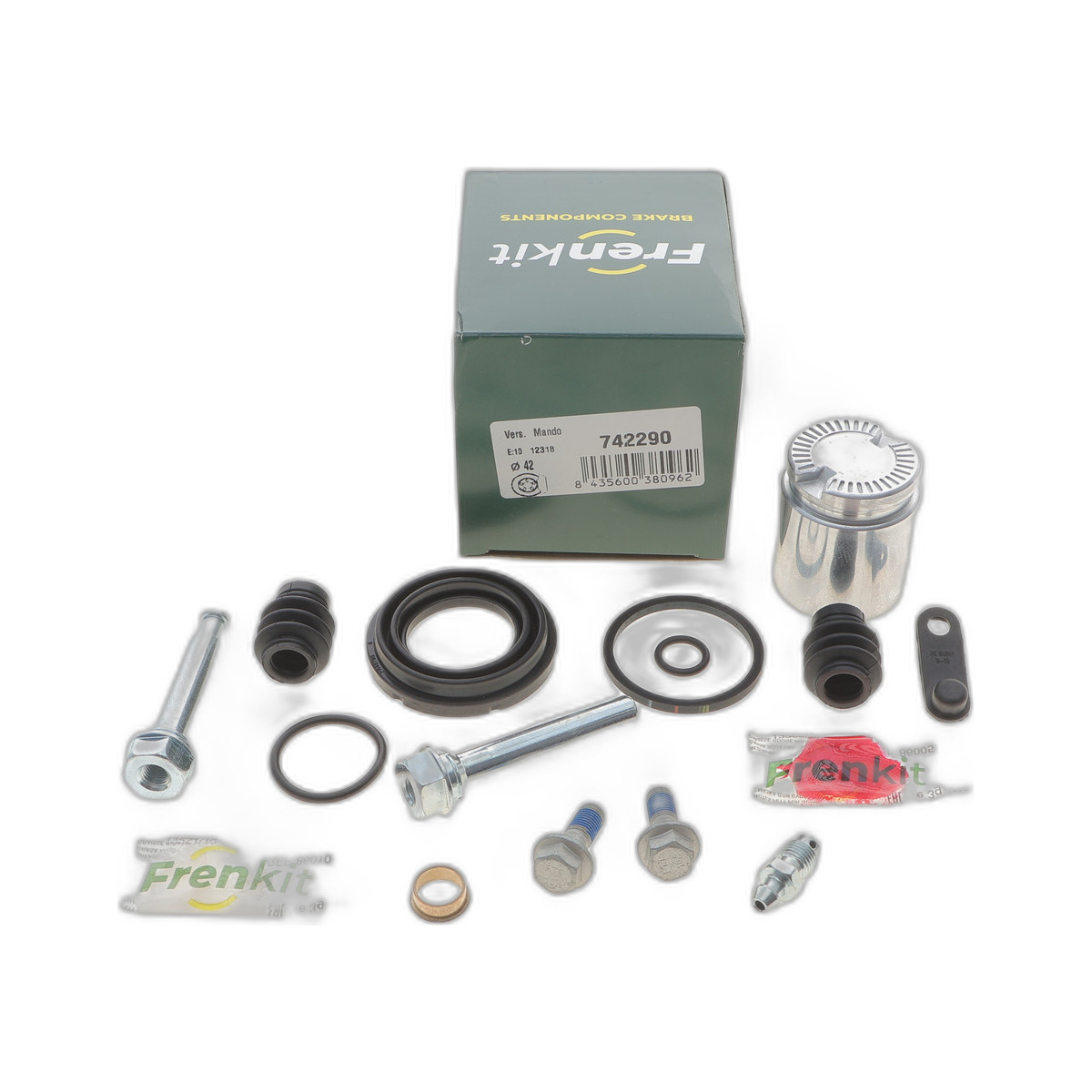 Ремкомплект супорта (заднього) BMW 3 (G20/G80) 18- (d=42mm) (Mando) (+поршень/направляюча) Frenkit фото 2