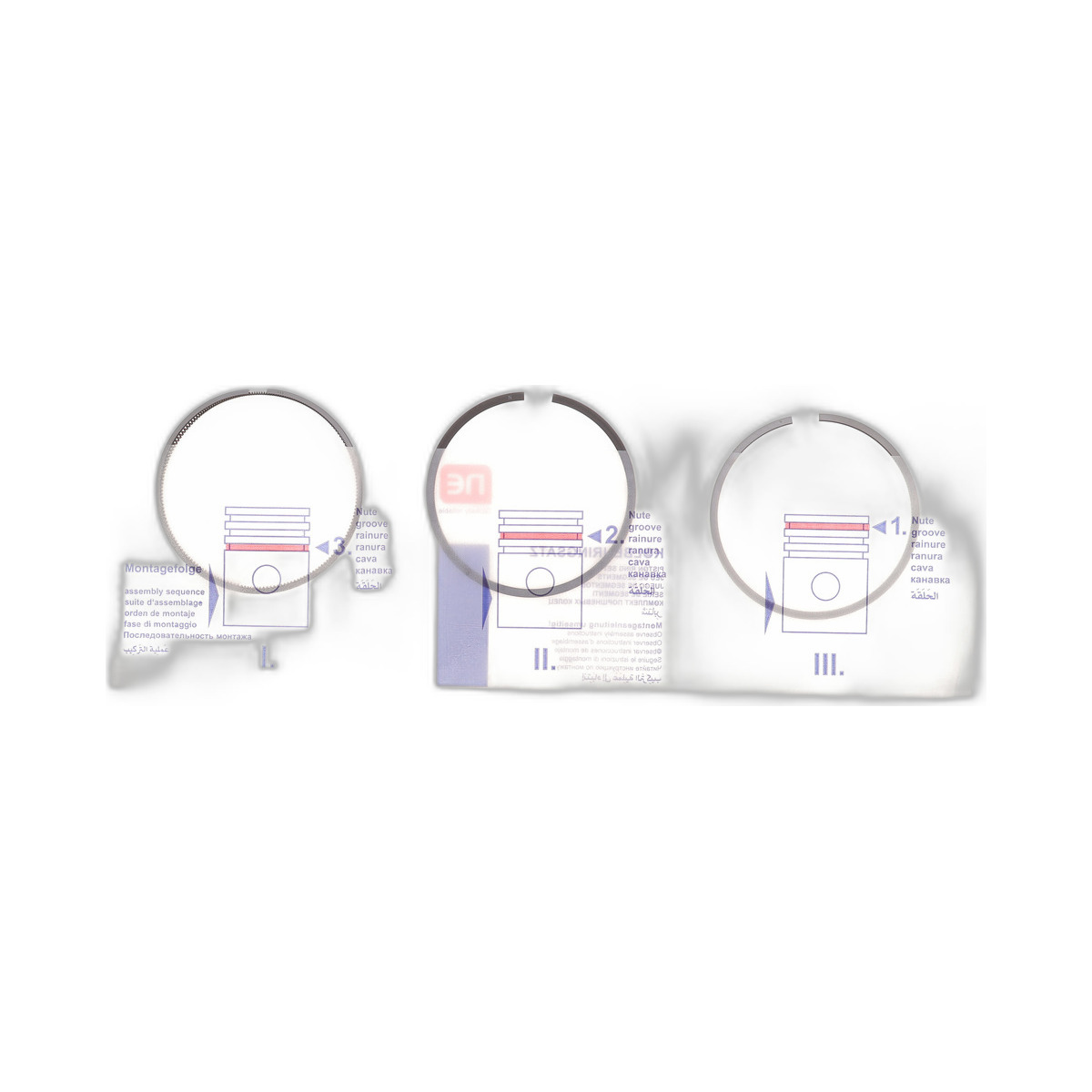 Кільця поршневі Audi A4/A6/A8 3.2 04-10 (84.50mm/STD) (1-1.2-2) = 8950920000 NPR