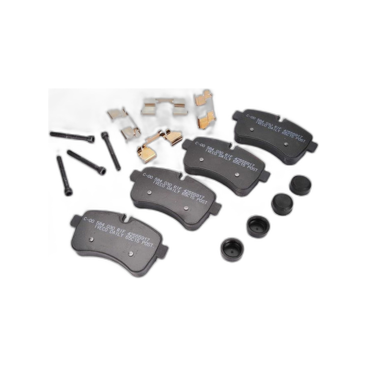 Комплект гальмівних колодок задн/передн BREMBO IVECO DAILY III, DAILY IV, DAILY V, DAILY VI F1AE0481A-F1CGL411C 09.02-