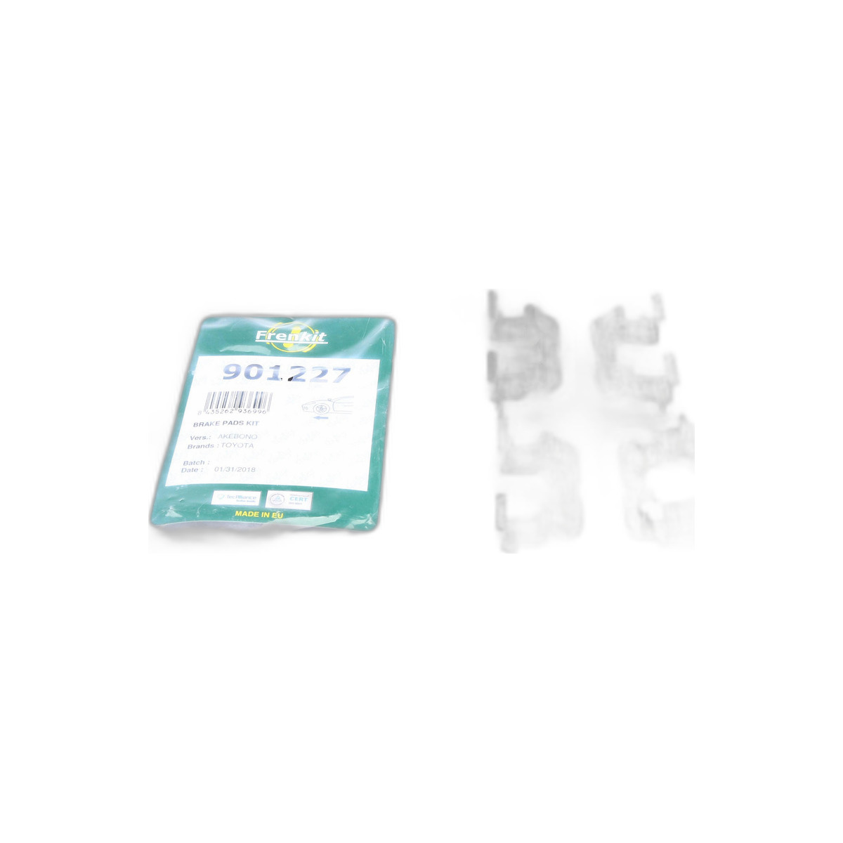 Планка супорта (переднього) прижимна (к-кт) Toyota Yaris 99-05 Frenkit