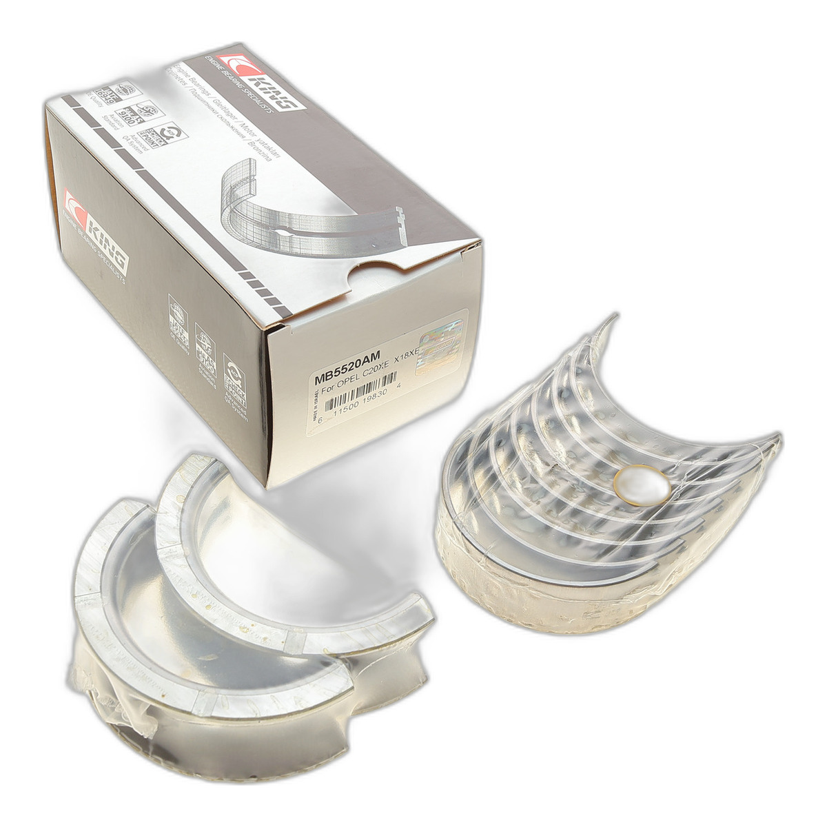 Вкладиші корінні Opel Astra F 1.7D/1.8i/2.0i 91-98/G 1.7 TD/2.0i 98-05 (STD) King