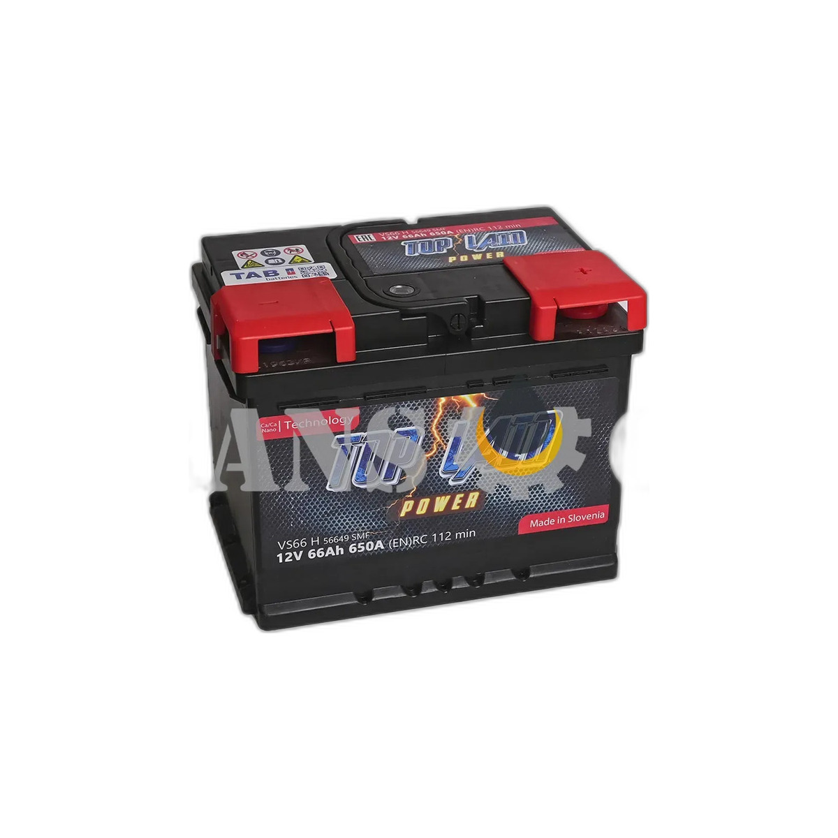 Акумулятор Top Lain Power 66Ah/12V (650A) -+