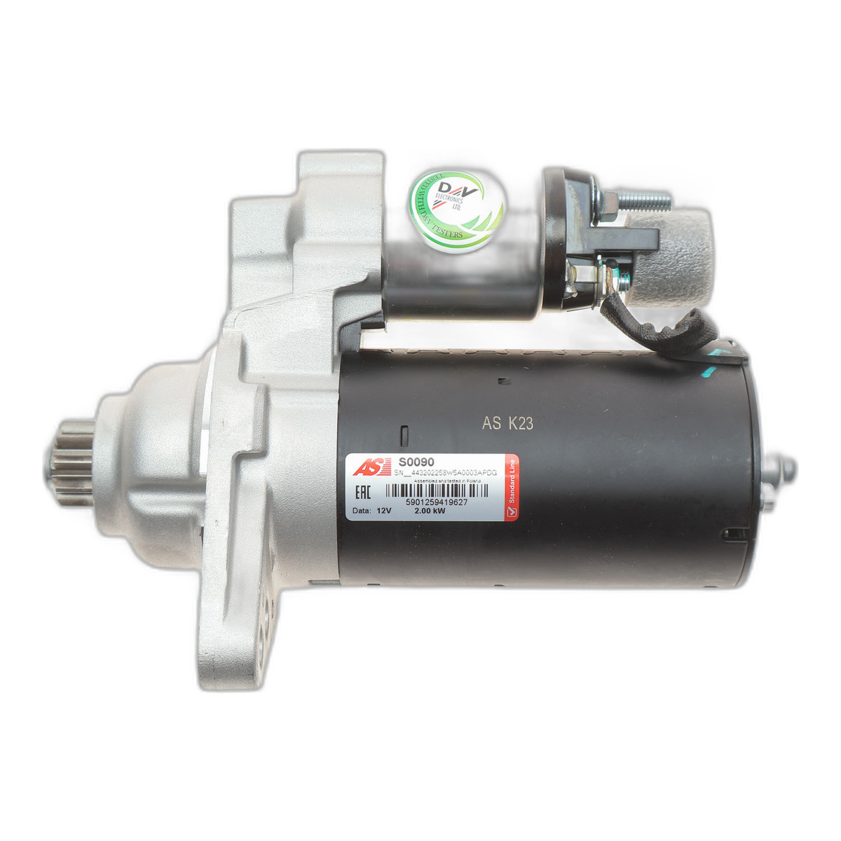 Стартер VW Caddy/T5 1.9TDI 03-/Skoda Fabia 1.4-1.9 D 03-10/Seat Altea 1.4-2.0 D 04- (2kw) (z=10)