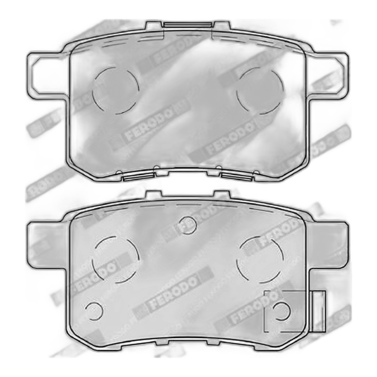 Комплект гальмівних колодок задн , ACURA TSX, HONDA ACCORD IX, ACCORD VIII, CIVIC III, CIVIC IV, JAZZ II, VW PASSAT B2 1.4-3.5 03.86-
