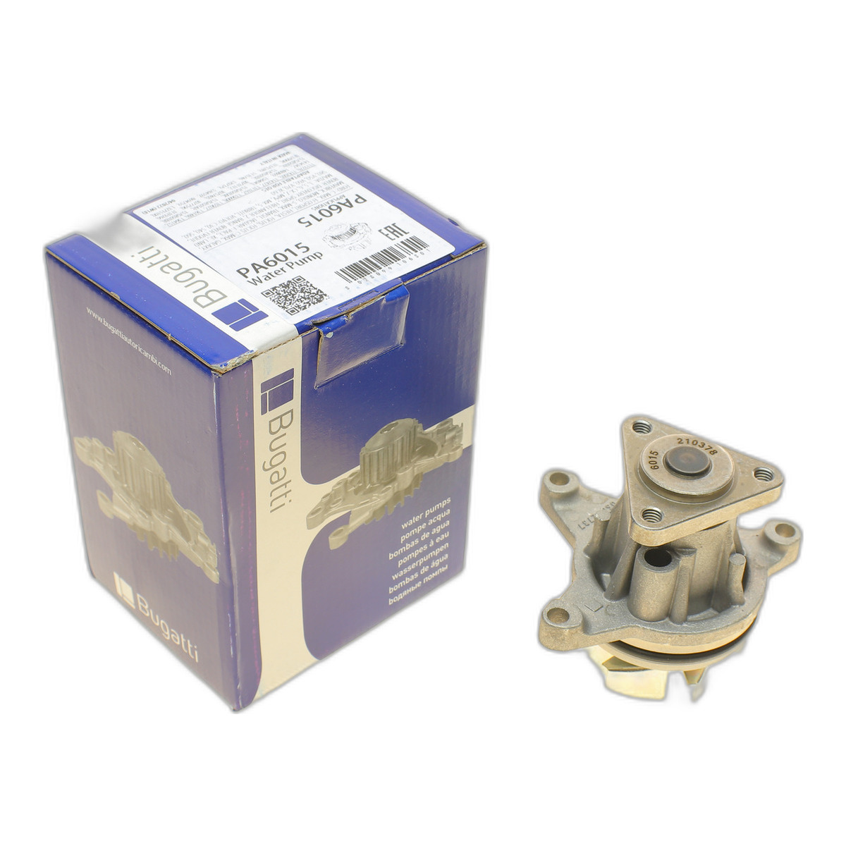 Помпа води Ford C-Max/Focus/Mondeo/Galaxy/Mazda 3/5/6/CX-7/Volvo 1.8/2.0/2.3 00- Bugatti
