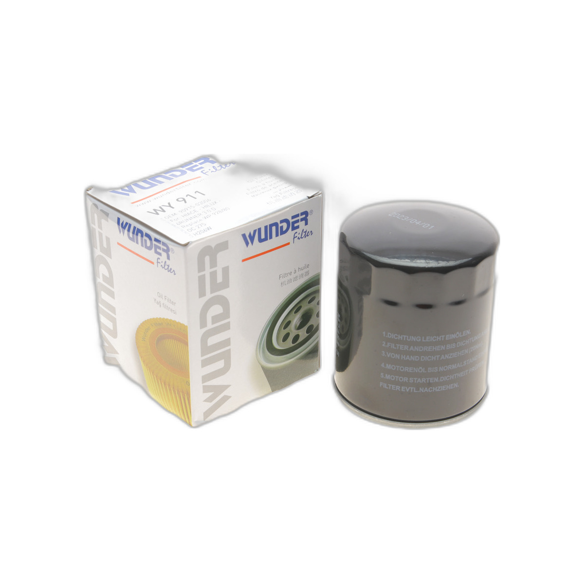 Фільтр масляний Toyota Land Cruiser 3.0D-4D Wunder Filter