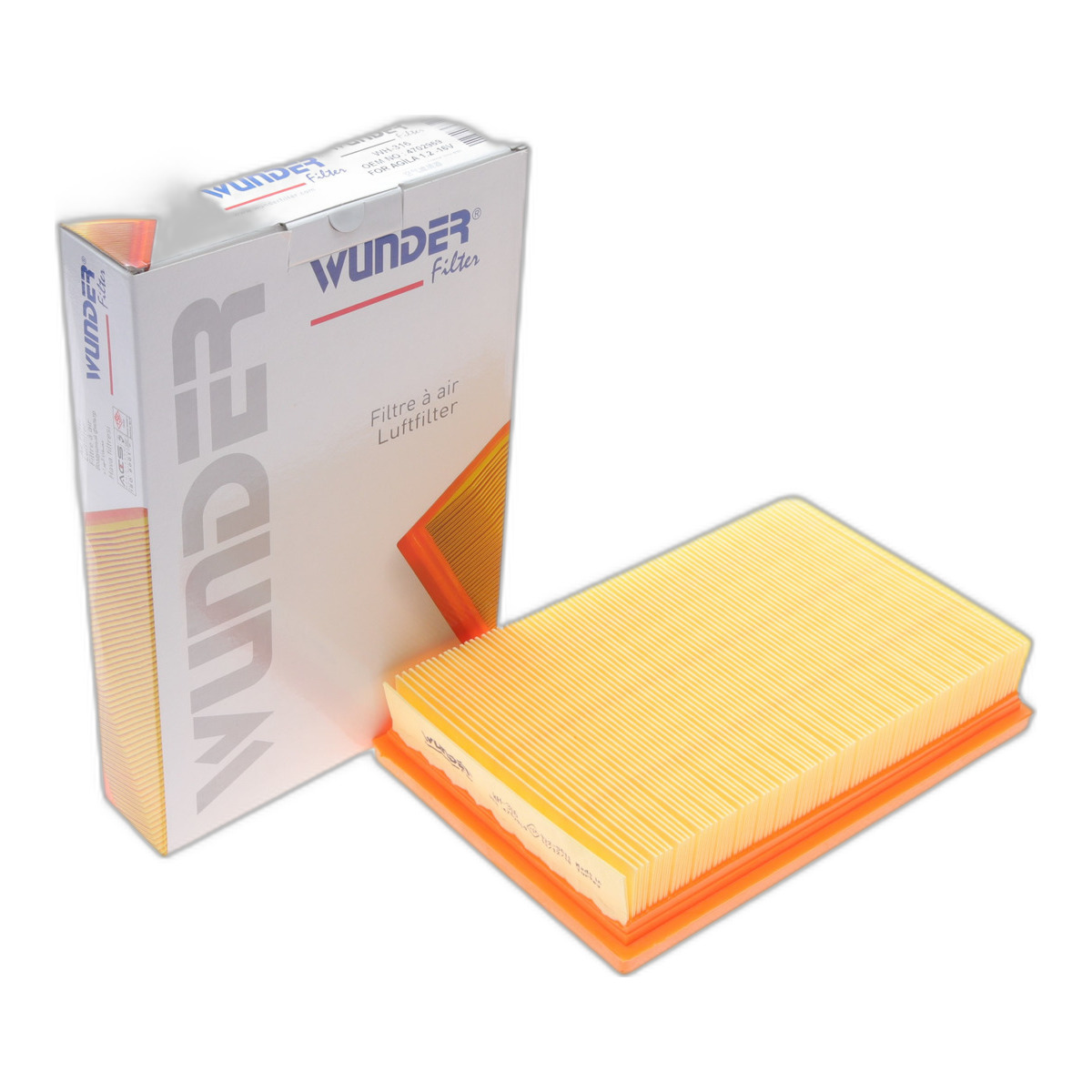 Фільтр повітряний Opel Agila 1.0/1.2i 00-08 Wunder Filter