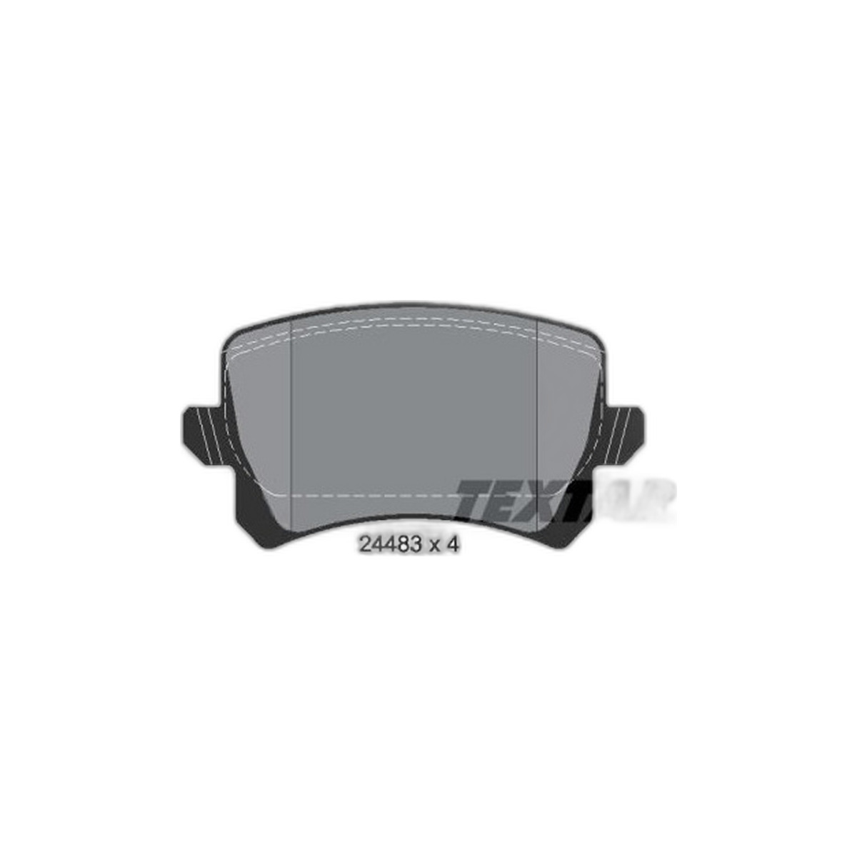 Комплект гальмівних колодок задн , VW CC B7, PASSAT ALLTRACK B7, PASSAT B6, PASSAT B7, PASSAT B8 1.4-3.6 03.05-03.24